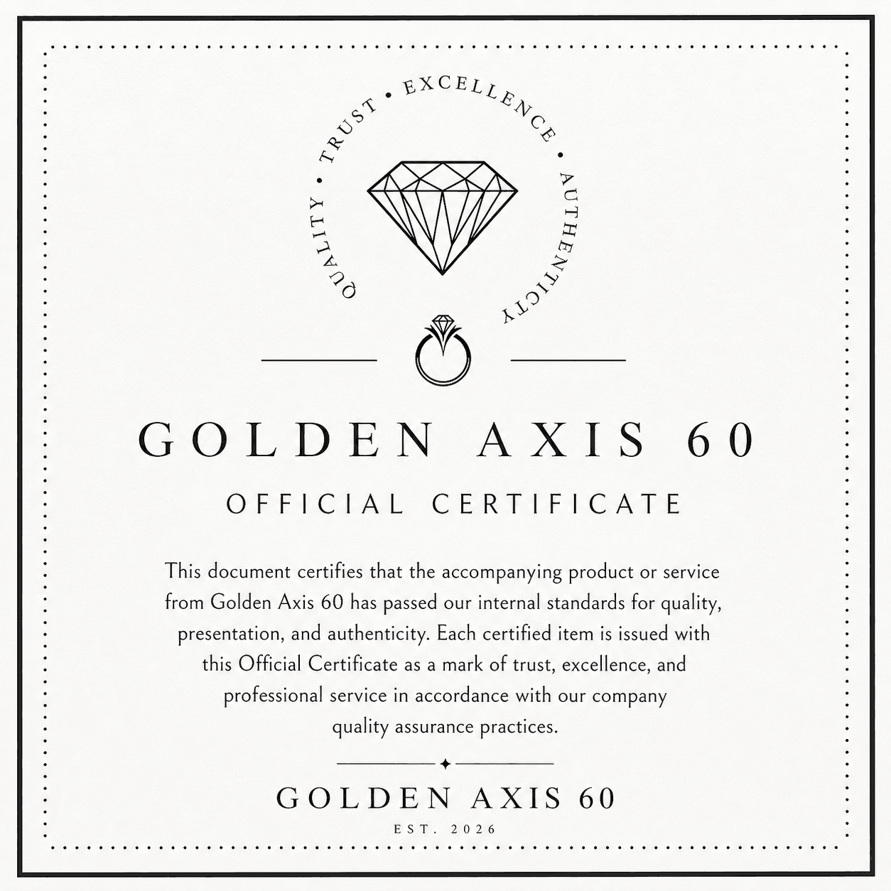 Internal Quality Certificate